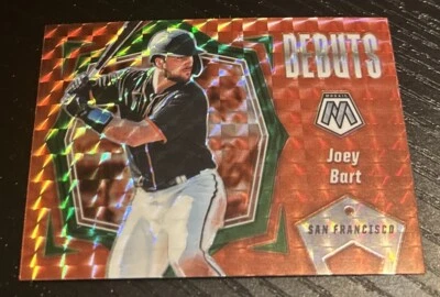 2021 Panini Mosaic Joey Bart Debuts Orange Prizm - Image 1 of 2