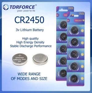 10x/10pz/10pcs CR2450 3V 550mAh, batteria al litio, batterie a bottone - Foto 1 di 6