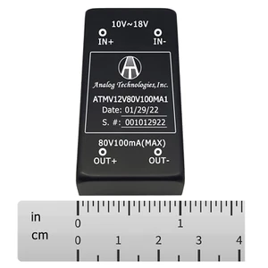 8W Isolated DC-DC Power Module Input 12V Output 80V 100MA ATMV12V80V100MA1 - Bild 1 von 4