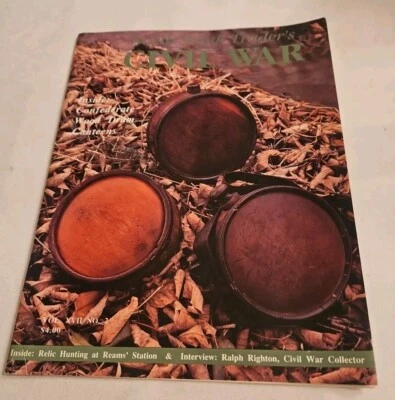 Vintage 1990, North South Trader's Civil War Magazine, Confederate Wood Drums Foto 1 de 3
