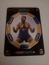 2022 AFL TEAMCOACH CARD CRAFT  LUKE SHUEY CC-34 (2)  WC EAGLES ( CODE UNUSED)