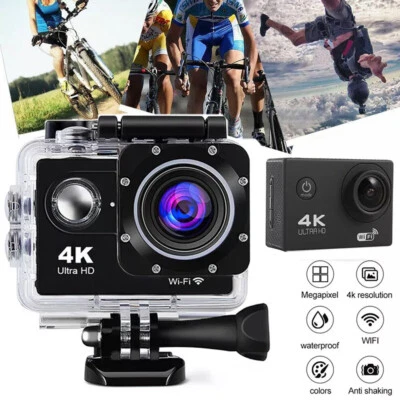 4K Action Camera Sport Video Waterproof Wifi 1080P HD Cam 170° Remote For Go Pro - Image 1 of 4