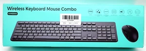 Wireless Plug And Play Keyboard And Mouse Combo Model KM6900 - Black - Picture 1 of 7