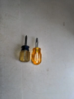  2  Stubby Screwdrivers XceliteS141 flat Head &Craftsman P2 Philips - Image 1 of 4