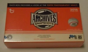 2016 Topps Archives Snapshots Baseball Factory Sealed Box - 1 Autograph per Box - Picture 1 of 2