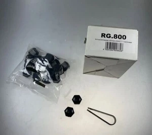20x CHF vis de roue casquettes pour les écrous SW21 21mm noir nacre casquettes - Photo 1 sur 5