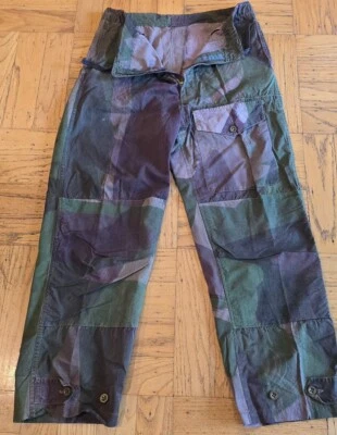 PANTALONES CAMUFLAJE A PRUEBA DE VIENTO INGLÉS BRITÁNICO INDOCHINA FRANCESA DE LA SEGUNDA GUERRA MUNDIAL 47/53 GGED & CREMALLERA Foto 1 de 4