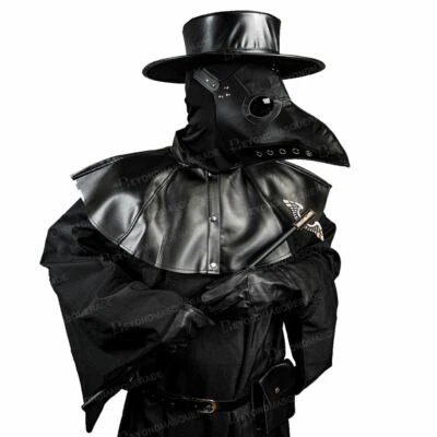 Plague Doctor Mask Costume Full Steampunk Halloween Masquerade Mask Cosplay - Image 1 of 4
