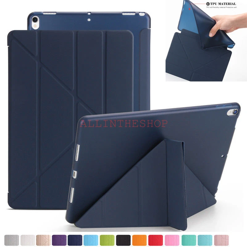 Origami Ultra Slim Leather + TPU Magnetic Case Cover For iPad 2 3 4 Air Mini Pro - Image 1 of 2