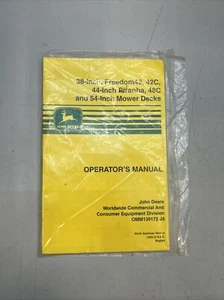 MANUAL DE OPERADORES DE PLATAFORMA DE CORTADORA JOHN DEERE 38 42C 44 PIRAÑA 48C 54 OMM139172 - Imagen 1 de 5