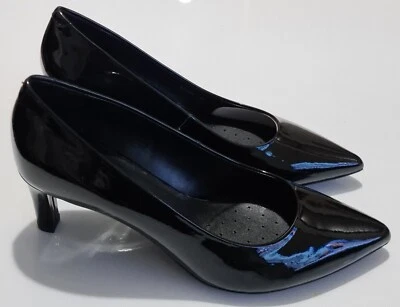 Geox Respira D Bibbiana лакированная кожа туфли-лодочки черный размер Великобритании 3 ЕС 36 - Изображение 1 из 4