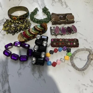 job lot vintage Bracelets 11 In total Some Possibly Modern, Grab A Bargain! - Picture 1 of 12