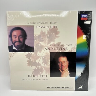 Vintage Sealed Laserdisc Pavarotti & Levine Piano in Recital Metropolitan Opera - Image 1 of 2