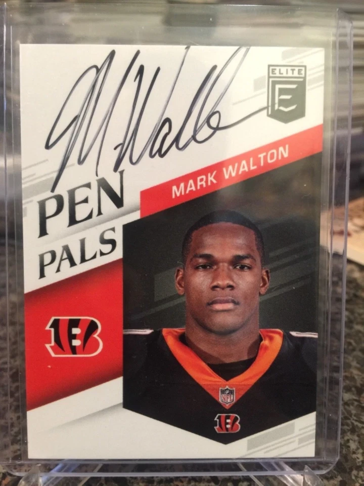2018 Elite pen pals black ink mark walton bengals fast free shipping - Image 1 of 1