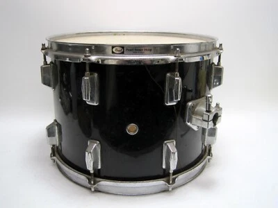 Antigo 1990 Pearl 14 X 11 Rack Tom Drum - Preto (Veja Fotos) - Imagem 1 de 4