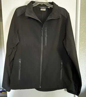 Black Diamond Jacket Mens 2XL, XXL Black Soft Shell Full Zip Fleece Lined Coat - Image 1 of 4