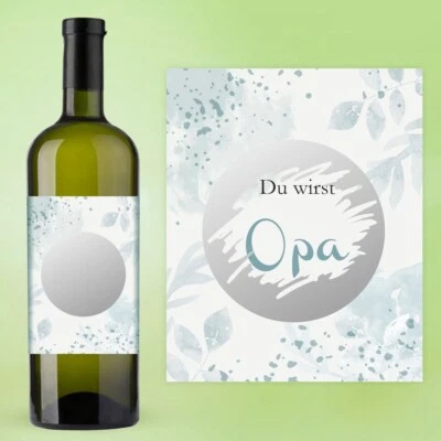 AUFKLEBER SET - Du wirst OPA - Rubbelsticker Silber Geburt Geschenk - Bild 1 von 4