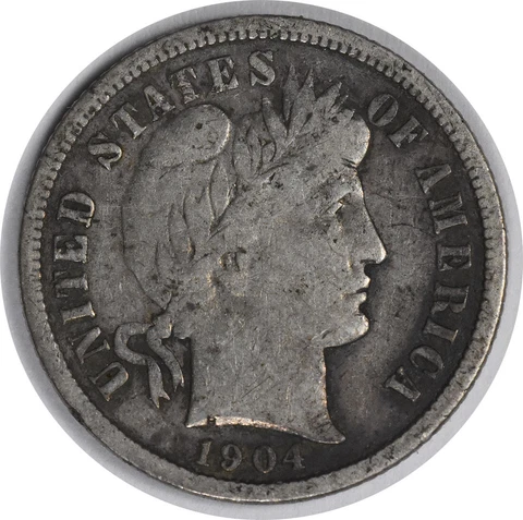 1904-S Barber Silver Dime F Uncertified #314 Cover