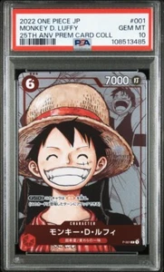 2022 One Piece 25th Anniversary Premium Card Collection Monkey D. Luffy PSA 10 - Bild 1 von 2