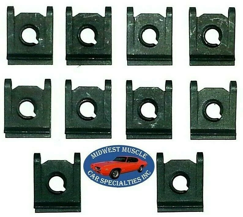Tablero de rejilla 1/4-14 tornillo perno U clips tuercas en J para Chrysler Dodge Plymouth 10 piezas P Foto 1 de 4
