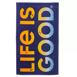 Toalla de playa azul acabado terciopelo Life Is Good Sunset On The Water 65x38 - Imagen 1 de 1