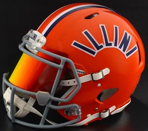 ILLINOIS FIGHTING ILLINI NCAA Riddell Speed Full Size AUTHENTIC Football Helmet - Picture 1 of 10