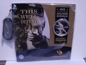 2012 Infantry Soldier Silver Dollar Defenders of Freedom Set (NF3)   - Picture 1 of 1