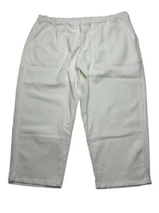 NWT Women's Madewell Pull-On Pants Size 4X White Plus Size 2030112-GT01 - Picture 1 of 17