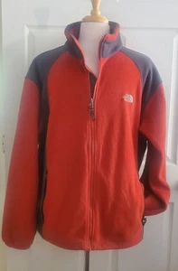 The North Face Full Zip Fleecejacke Herren XXL orange grau Taschen  - Bild 1 von 11