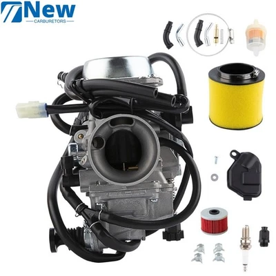 Aluminium Carburetor Kit Silver For Honda Rancher TRX350FE TRX350FM 2004-2006 - Image 1 of 4