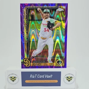 MICHAEL KING 2025 TOPPS CROMO/250 REFRACTOR WAYWAVE PÚRPURA - Imagen 1 de 2