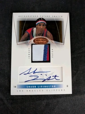 2004-05 Fleer Skybox Shaun Livingston RPA autógrafo automático Future Swatch RC/350 - Imagem 1 de 4