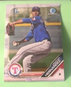 2019 Bowman - Chrome Prospects Jonathan Hernandez #BCP-119 (RC) - Texas Rangers  - Picture 1 of 2