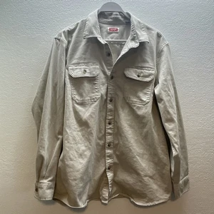 Wrangler Hemd Herren XL beige geknöpfte Taschen Arbeitskleidung Jagd Baumwollmischung - Bild 1 von 5