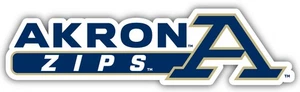 Akron Zips 4-Inch Wide NCAA Durable Vinyl Decal Sticker - Afbeelding 1 van 1