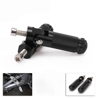 Universal Motorcycle Foldable Footrests Footpeg Pedals Rearset Foot Pegs 8MM - Image 1 of 4
