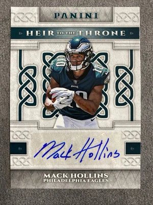 2017 Panini MACK HOLLINS Rookie Auto Heir To The Throne RC🔥Eagles Buffalo Bills - Image 1 of 4