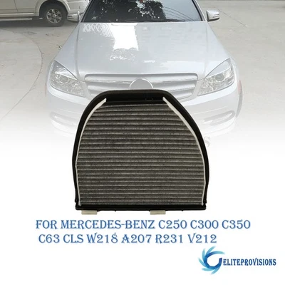 Cabin Air Filter For Mercedes-Benz CLS C250 C300 C350 C63 W218 A207 R231 V212 - Image 1 of 4