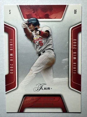2003 Fleer Flair #55 ALBERT PUJOLS 圣路易斯红雀队 罕见  — 第 1/2 张图片