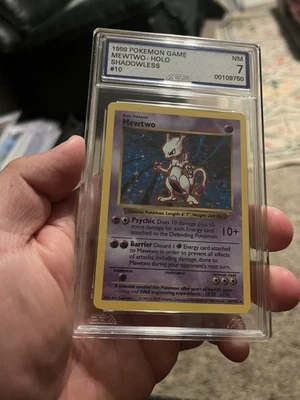 AGS 7 Mewtwo Shadowless Holo Base Set #10 - Image 1 of 2