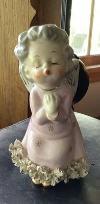 Vestido Rosa Japón Vintage Kissing Angel Borde Espagueti Cabello Gris Fino Calidad A Foto 1 de 4