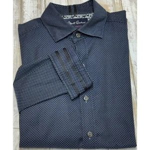 Robert Graham Modern Americana maßgeschneiderte Passform geometrisches Muster Hemd Herren XL - Bild 1 von 8