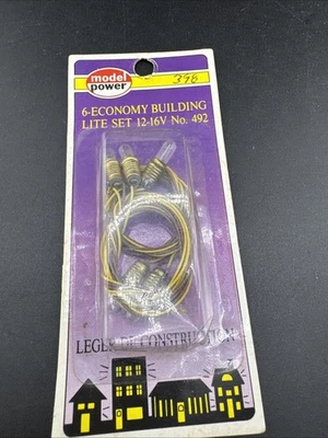 Model Power 492 12-16 Volt Screw Base Pea Bulbs (Pack of 6) - Image 1 of 2