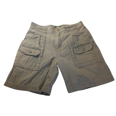 Bermuda cargo Cabela's cáqui algodão utilitário bolsos externos feminina tamanho 10 - Imagem 1 de 4