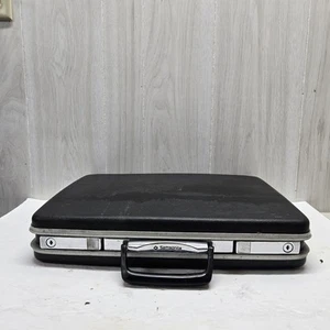 "Maletín rígido Samsonite de colección negro sin llave 14x18,5x4"" 3 compartimentos" - Imagen 1 de 15