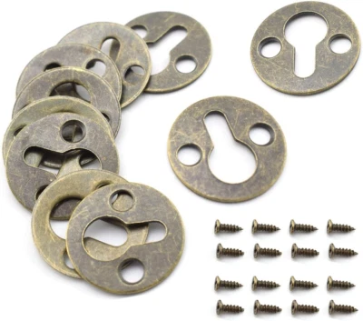 Round Metal Keyhole Hanging Films Shelf Brackets for Picture Frame Hanging - ... - Image 1 of 2