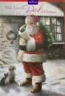 TRADITIONAL CHRISTMAS GREETING CARD TO DAD MENS CARDS MALE HIM LOVELY WORDS