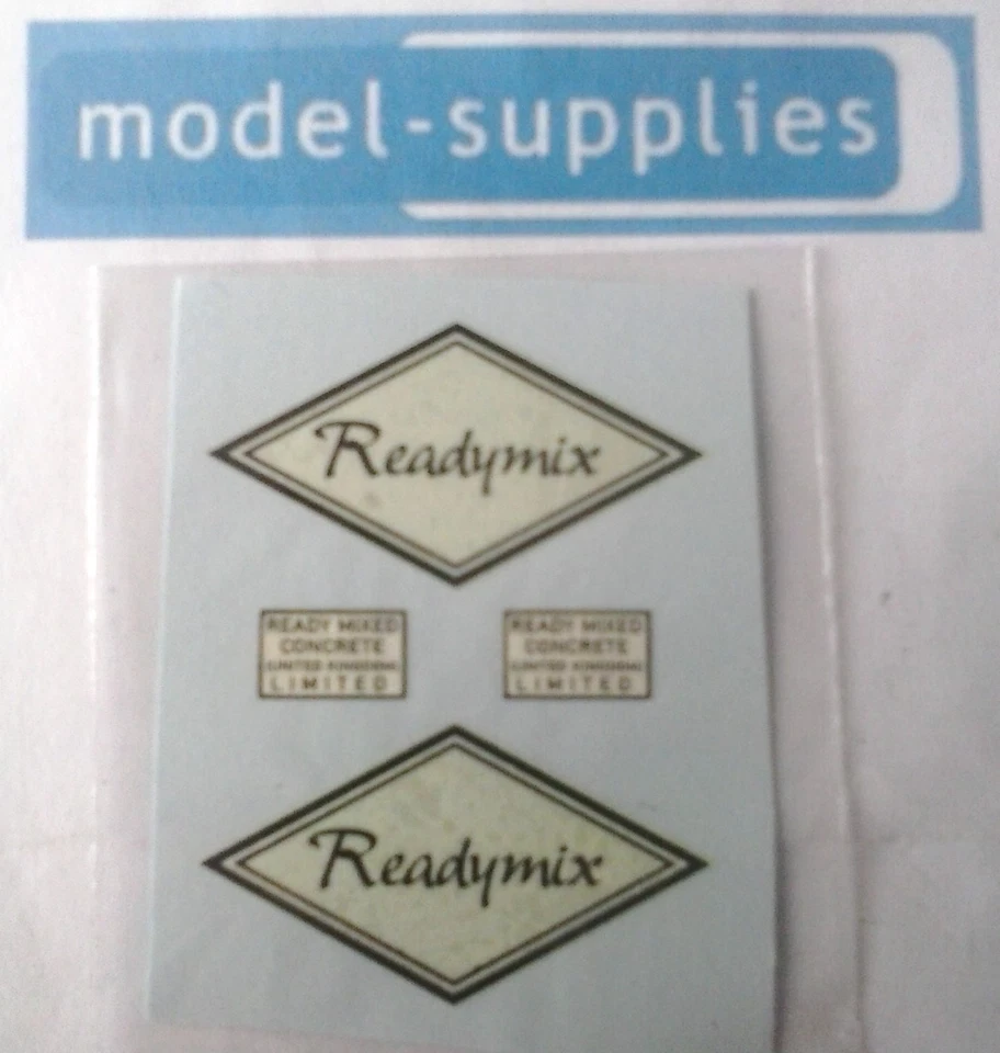 Matchbox K13a ERF "Readymix" reproduction decals - Image 1 of 1