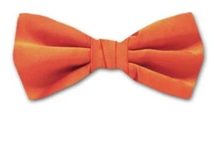 Boy's Coral Solid Satin Pre-Tied Bowtie for Schools - Weddings- NWT - Picture 1 of 1