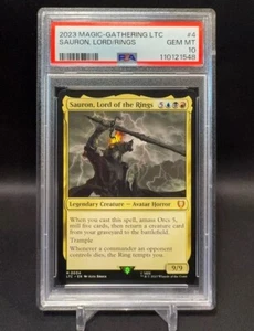 Sauron, Lord Of The Rings - MTG #004 LOTR LTC - PSA 10 - GEM MINT - Picture 1 of 2